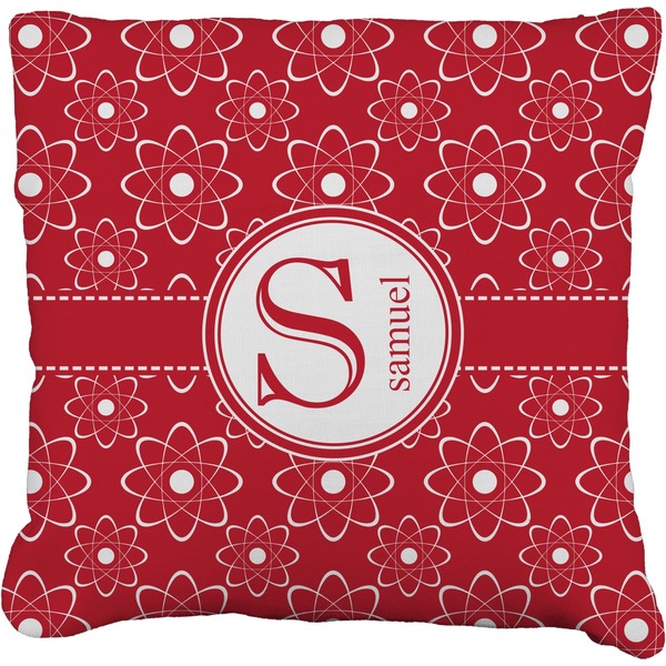 Custom Atomic Orbit Faux-Linen Throw Pillow 26" (Personalized)
