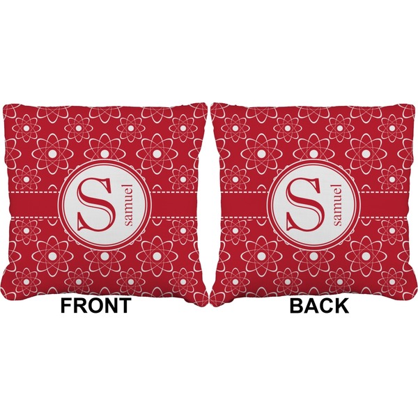 Atomic Orbit Burlap Pillow Approval