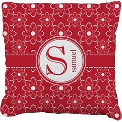 Atomic Orbit Faux-Linen Throw Pillow (Personalized)