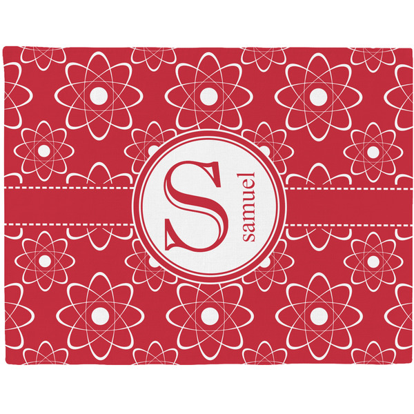 Custom Atomic Orbit Woven Fabric Placemat - Twill w/ Name and Initial