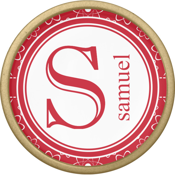 Atomic Orbit Cabinet Knob - Gold - Front