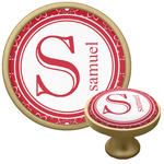 Atomic Orbit Cabinet Knob - Gold (Personalized)