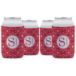 Atomic Orbit Can Cooler (12 oz) - Set of 4 w/ Name and Initial