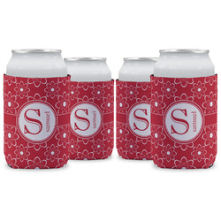 Atomic Orbit Can Cooler (12 oz) - Set of 4 w/ Name and Initial