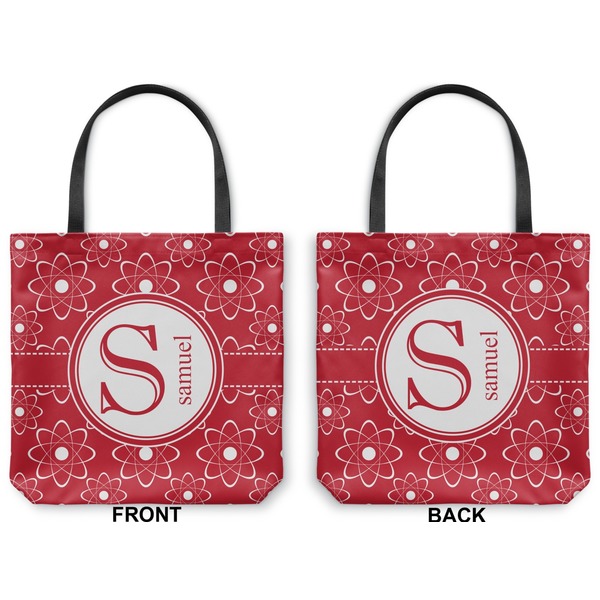 Atomic Orbit Canvas Tote - Front and Back