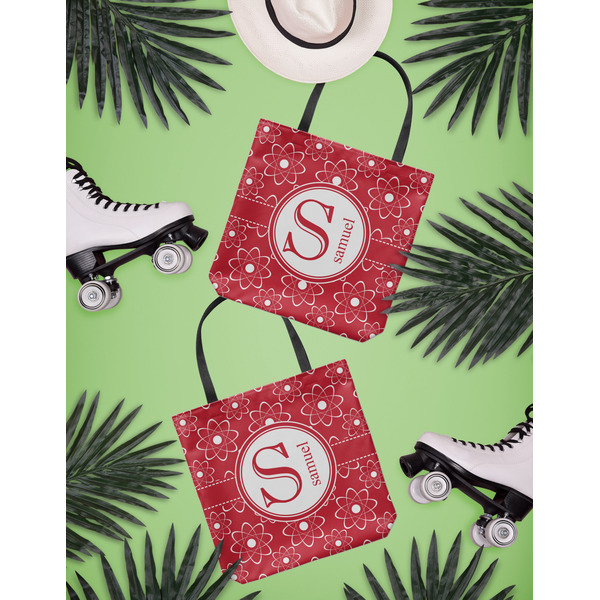 Atomic Orbit Canvas Tote Lifestyle Front and Back