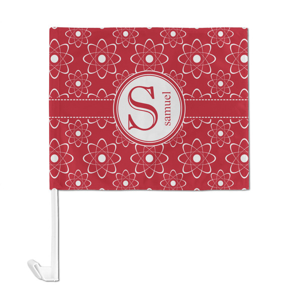 Atomic Orbit Car Flag - Large - FRONT