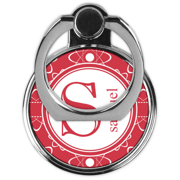 Atomic Orbit Cell Phone Ring Stand & Holder - Front (Collapsed)