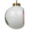 Atomic Orbit Ceramic Christmas Ornament - Xmas Tree (Side View)