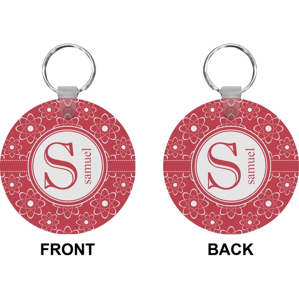 Atomic Orbit Circle Keychain (Front + Back)