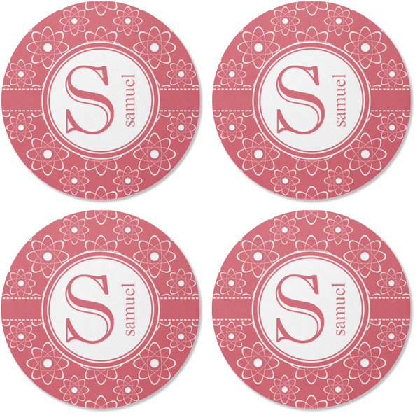 Atomic Orbit Coaster Round Rubber Back - Apvl