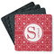 Atomic Orbit Square Rubber Backed Coasters - Set of 4 (Personalized)