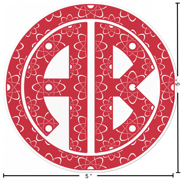 Atomic Orbit Custom Shape Iron On Patches - L - APPROVAL