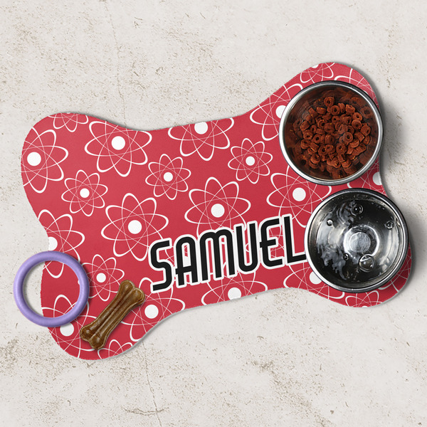 Atomic Orbit Dog Bone Shaped Mat Lifestyle