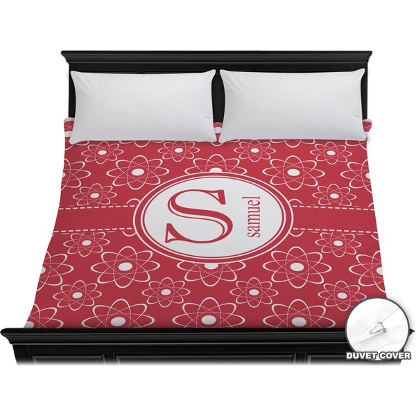 Custom Atomic Orbit Duvet Cover - King (Personalized)