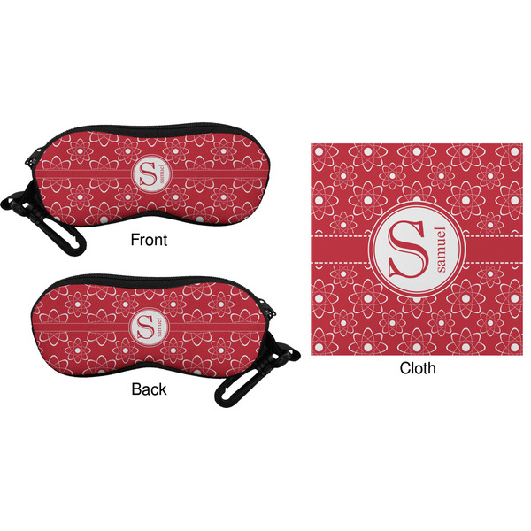 Atomic Orbit Eyeglass Case & Cloth (Approval)