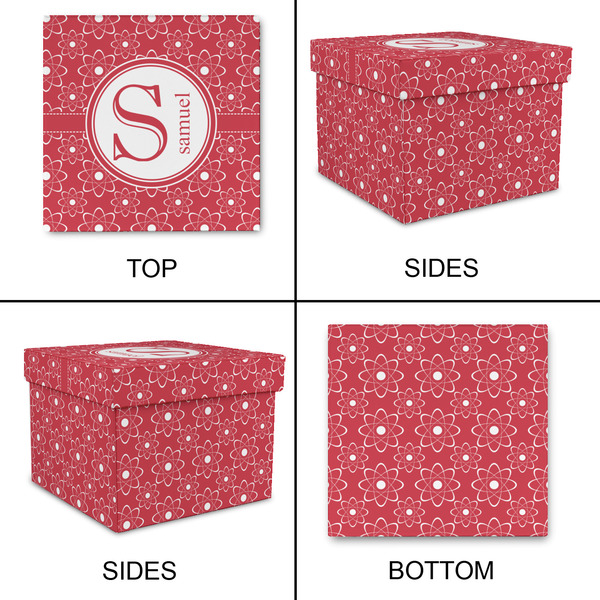 Atomic Orbit Gift Boxes with Lid - Canvas Wrapped - Large - Approval