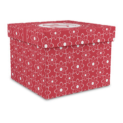 Atomic Orbit Gift Box with Lid - Canvas Wrapped - Large (Personalized)