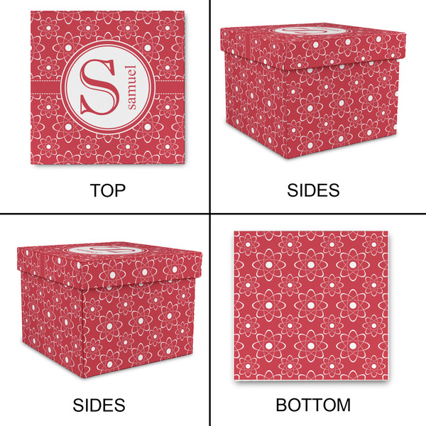 Atomic Orbit Gift Boxes with Lid - Canvas Wrapped - Medium - Approval
