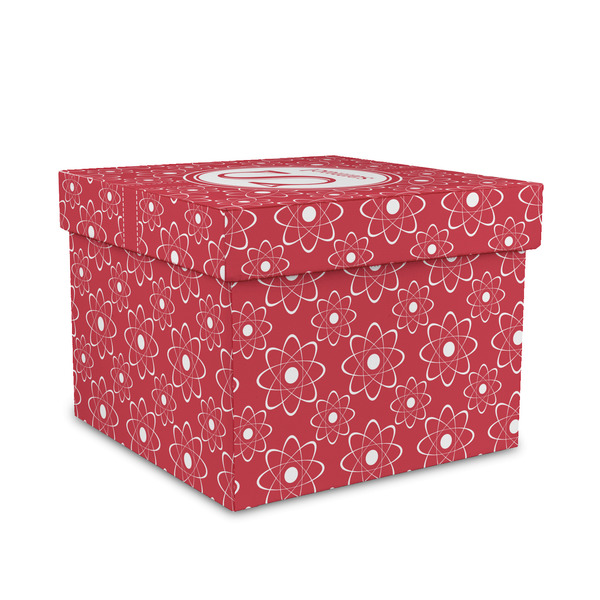 Custom Atomic Orbit Gift Box with Lid - Canvas Wrapped - Medium (Personalized)