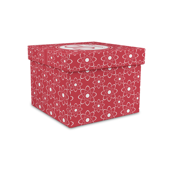 Custom Atomic Orbit Gift Box with Lid - Canvas Wrapped - Small (Personalized)