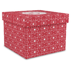 Atomic Orbit Gift Box with Lid - Canvas Wrapped - X-Large (Personalized)