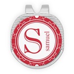 Atomic Orbit Golf Ball Marker - Hat Clip - Silver