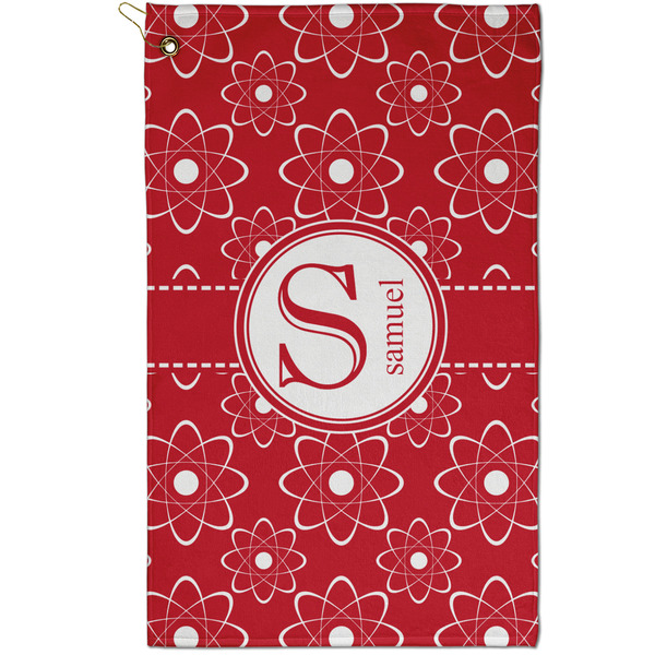 Custom Atomic Orbit Golf Towel - Poly-Cotton Blend - Small w/ Name and Initial