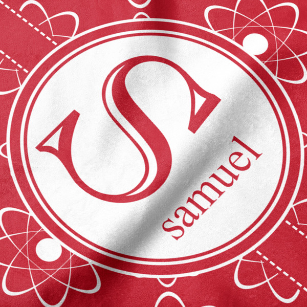 Atomic Orbit Hooded Baby Towel- Detail Close Up