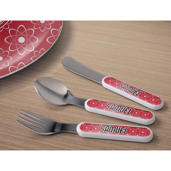 Atomic Orbit Kids Flatware w/ Plate