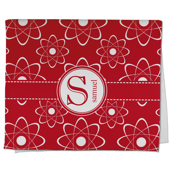 Custom Atomic Orbit Kitchen Towel - Poly Cotton w/ Name and Initial