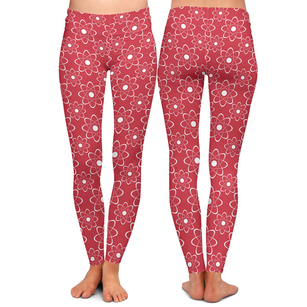 Atomic Orbit Ladies Leggings - Front and Back