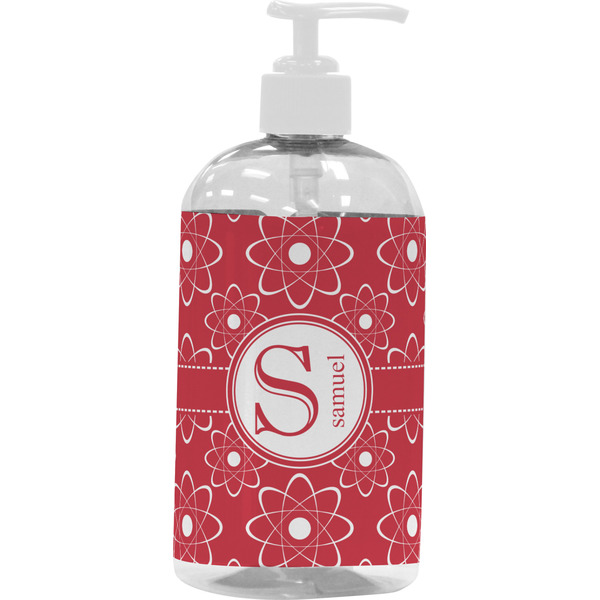 Custom Atomic Orbit Plastic Soap / Lotion Dispenser (16 oz - Large - White) (Personalized)