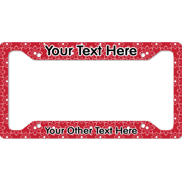 Custom Atomic Orbit License Plate Frame - Style A (Personalized)
