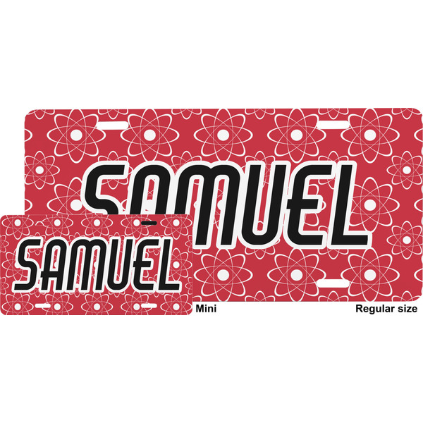 Atomic Orbit License Plate (Sizes)