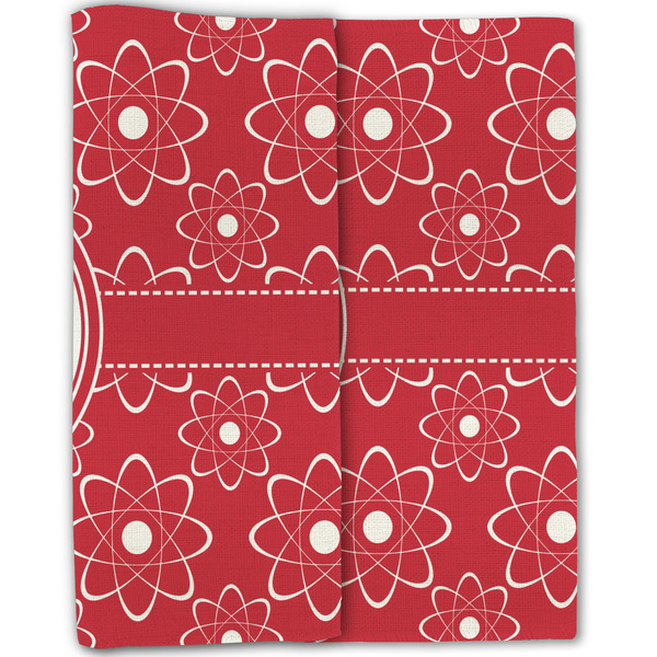 Atomic Orbit Linen Placemat - Folded Half (double sided)