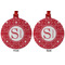 Atomic Orbit Metal Ball Ornament - Front and Back