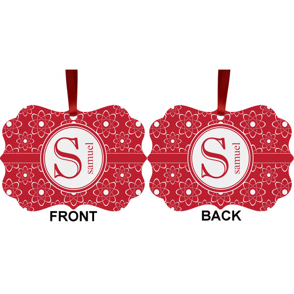 Atomic Orbit Metal Benilux Ornament - Front and Back (APPROVAL)