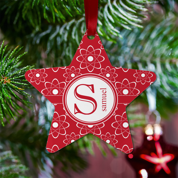 Atomic Orbit Metal Star Ornament - Lifestyle