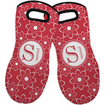 Atomic Orbit Neoprene Oven Mitts - Set of 2 w/ Name and Initial