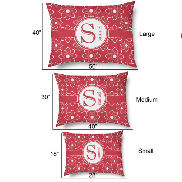 Atomic Orbit Outdoor Dog Beds - SIZE CHART