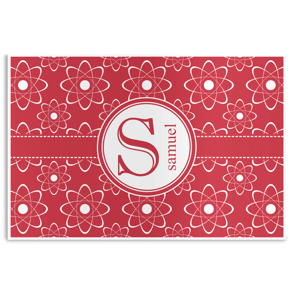 Custom Atomic Orbit Disposable Paper Placemats (Personalized)