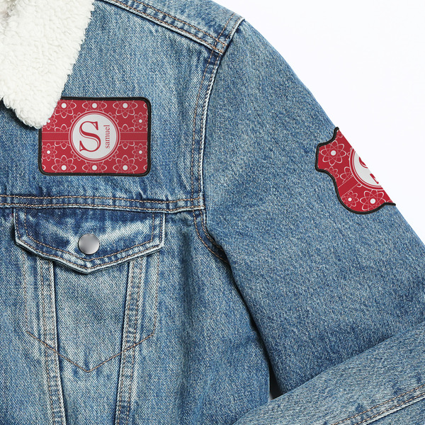 Atomic Orbit Patches Lifestyle Jean Jacket Detail
