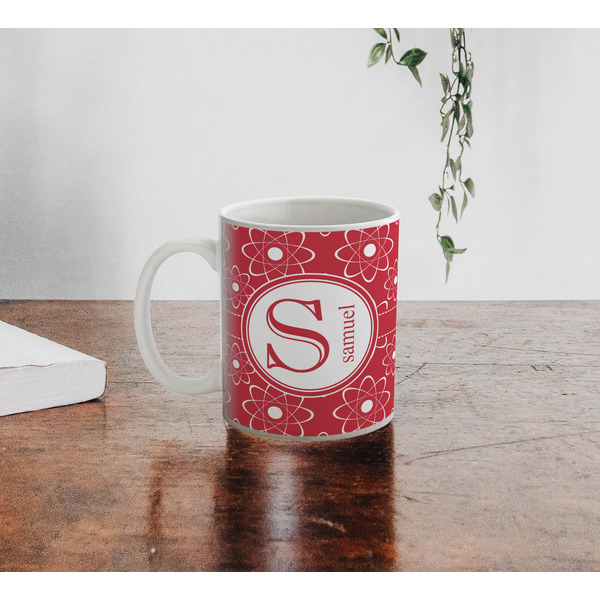 Atomic Orbit Personalized Coffee Mug - Lifestyle