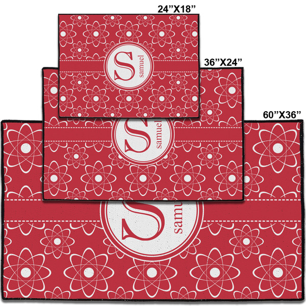 Atomic Orbit Personalized Door Mat - Group Parent IMF