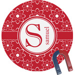 Atomic Orbit Round Fridge Magnet (Personalized)