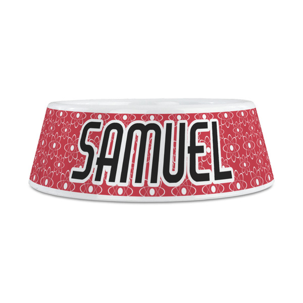 Atomic Orbit Plastic Dog Bowls - Medium - FRONT