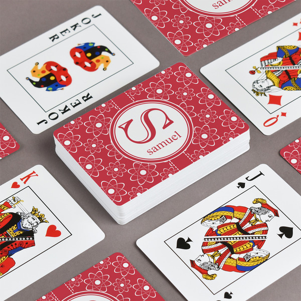 Atomic Orbit Playing Cards - Front & Back View