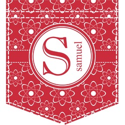 Atomic Orbit Iron On Faux Pocket (Personalized)