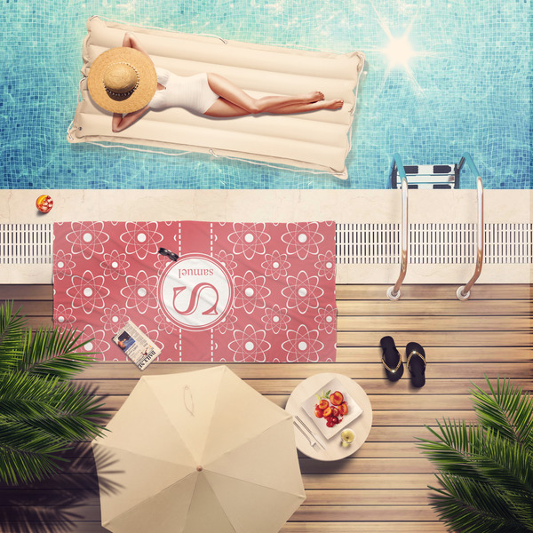 Atomic Orbit Pool Towel Lifestyle